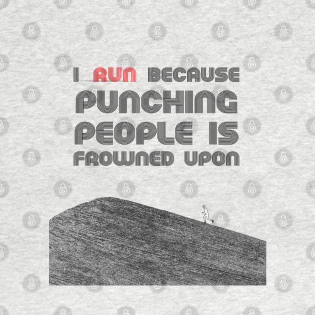 I run because , funny running quote by FasBytes